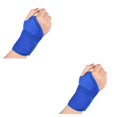 thumbnail image 3 of Soidarity Muñequera ajustable Gimnasio Mano Cordel Soporte Cinturón Férula Banda Deporte Esguince Compresión Autoadhesiva Brace Fitness Azul 2Conjunto, 3 of 5