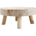 thumbnail image 1 of Rawiri SUREH - Soporte de madera para plantas, pequeño macetero redondo, taburete de madera para interior y exterior, soporte para plantas, decoración rústica, 1 of 5