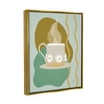thumbnail image 3 of Stupell Industries Contemporary Coffee Cup Shapes Food & Beverage Painting Gold Floater Framed Art Print Wall Art, 3 of 6