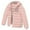 Pink, variant on KAUOD Girls Winter Puffer Coats Quilted Windproof Hooded down Jackets Kids Zip up Waterproof Lightweight Outwear with Pockets