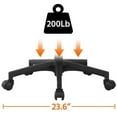 thumbnail image 5 of Yaheetech Mid-Back Height Adjustable Mesh Office Chair Computer Chair with Lumbar Support & 360°Rolling Casters, Gray, 5 of 14