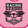thumbnail image 4 of Inktastic Racing League with Race Car Wheel and Wings Boys or Girls Baby Bib, 4 of 4