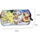 thumbnail image 2 of 1 Pcs Black Newest Large Big Capacity Canvas Double Zipper Anime Cartoon Animal Pen Pencil Bag Case Game Cosmetic Makeup Pouch Office Set, 2 of 4
