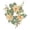 Beige, variant on Small Rings Flower Garland for Tables Realistic Rose Wedding Centerpieces Home Arrangement Decorative Elegant Floral Design, 23 cm, Yellow