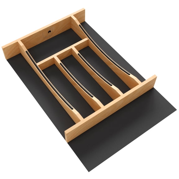 Rev-A-Shelf Craftsman Solid Maple Cutlery Drawer Insert, 7 Compartments, 13-1/4" x 19-1/2"