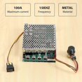 thumbnail image 4 of PWM Motor Speed Controller, 3000W Reversible Forward/Reverse, DC 10-55V 100A, 4 of 5
