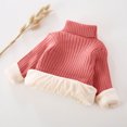 thumbnail image 5 of WRKEKC Boys and Girls Turtleneck Cable Knit Sweater Bear Pattern Long Sleeve Thick Warm Soft Cozy Pullover for Toddlers Fall Winter Stylish Casual Daily Outwear, 5 of 9