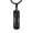 Black, variant on Stainless Steel Urn Necklace for Ashes Hourglass Glass Cremation Jewelry Openable Container Pendant Vial Tube
