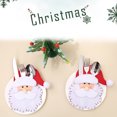 thumbnail image 4 of Kearding Cubiertos de Navidad, bolsa reutilizable para interior y exterior, soporte para cuchara, bolsas de vajilla no tejidas, organizador de Kits de decoración para fiestas, 4 of 6
