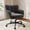 Black, variant on Romorgniz Vanity Chair with Wheels & Back Desk Chair Adjustable Height for Makeup, Work & Relaxation, Pink
