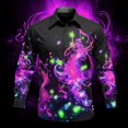 thumbnail image 1 of Camisa de hombre con solapa y pintura salpicada, de lujo, informal, deportiva, ligera, cómoda, suave, diseño de diseñador, nuevo estilo 2024, 1 of 6