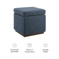thumbnail image 4 of Linon Elta Square Storage Ottoman, Dark Gray Sherpa, 4 of 12