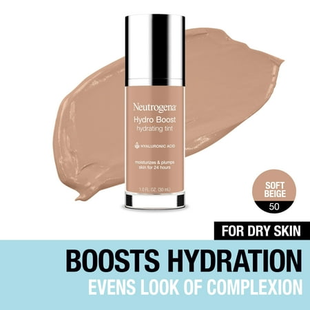 1oz Hydro Boost Hydrating Tinted Makeup, 50 Soft Beige, 1.0 fl. oz