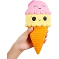 thumbnail image 1 of Squishies Ice Cream Giant Squishies Slow Rising Kawaii Smiley Squishies Stress Relief Toy Prime 1 piece 12.5 x 10.5 x 21.5 cm, 1 of 5