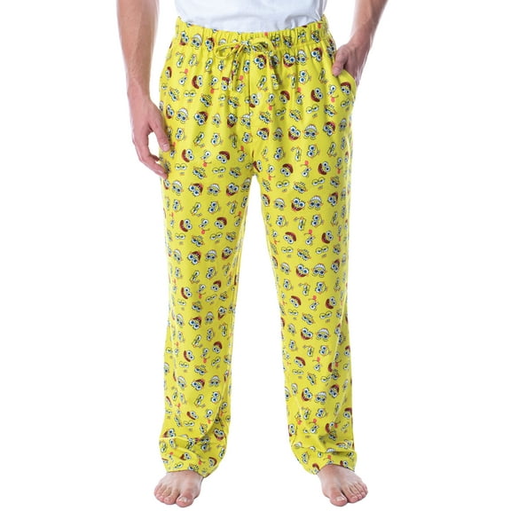 Nickelodeon Men's SpongeBob SquarePants Expressions Loungewear Pajama Pants