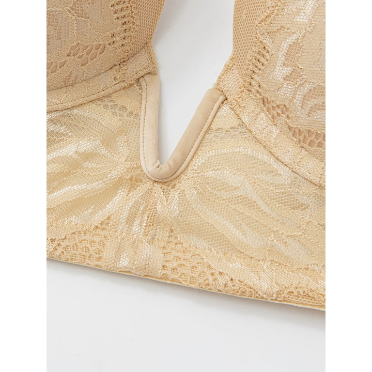 Plein Soleil Padded Push Up Bra with Back Details in Gold – I.D.
