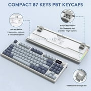ATTACK SHARK K86 Wireless Mechanical Keyboard 75% with TFT Color Display & Knob Apex Pro TKL, 2.4G/Bluetooth/USB-C Wired RGB Backlit, Hot Swappable