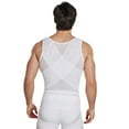 thumbnail image 3 of Men Slimming Body Shaper Nylon Breathable Comfortable Slimmer Compression Vest Top White XL, 3 of 13