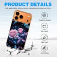 thumbnail image 4 of Case For Apple iPhone Air / 17 Pro / 17 Pro Max Series Case, Slim Thin Transparent Flexible Clear TPU Shockproof Phone Case For iPhone 17 Series, glowing dragonflies and roses, 4 of 6