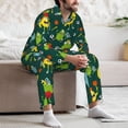 thumbnail image 6 of Bingfone Men's Pajama Set 2 Piece Loungewear PJs, Long Sleeve with Pajama Pants-Sport Monster, 6 of 7