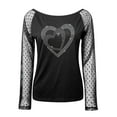 thumbnail image 5 of Eashery Blouses For Women Dressy Casual Women's Heavy Cotton V-Neck T-Shirt Silver L, 5 of 5