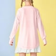 thumbnail image 6 of Fesfesfes Girls Long Sleeve Shirts Kids Loose Round Neck Spring Dressy T-Shirts Solid Loose Trendy Thumb Hole Tunic Tops Tees 3-14 Years(Pink,7 Years), 6 of 8