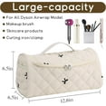 thumbnail image 2 of Quilted Travel Case Compatible for Airwrap Multi-Styler All Models and Attachments, Cotton Portable Storage Bag with Hanging Hook for Hair Curler Accessories, 2 of 7