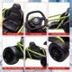 thumbnail image 5 of Historyli Kart de 24 V para niños mayores de 8 años, coche de carreras de derrape de 8 mph con música, verde, 5 of 6