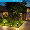 thumbnail image 5 of 12 Pack LED Bollard Pathway Lights, Low Voltage Landscape Lighting, Garden Lights for Yard, Patio, Lawn, 3000K Warm White, 5 of 7