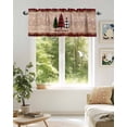 thumbnail image 2 of Farmhouse Merry Christmas Kitchen Valances for Windows Red Black Buffalo Plaid Xmas Trees Valance Curtains&nbsp; for Kitchen /Living Room/Bedroom/ Bathroom Decor, 54"x18 " ,Rod Pocket 1 Panel,, 2 of 7
