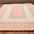 thumbnail image 5 of Super Area Rugs Country Braided Farmhouse Cotton Reversible Area Rug Coral & Green - Rectangle 2' X 3', 5 of 5