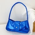 thumbnail image 4 of Bolso de hombro de moda PU cuero Simple Lady Underarm Bag para ir de compras (azul) Tmvgtek Para Estrenar, 4 of 9