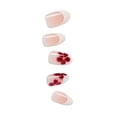 thumbnail image 5 of Kiss Impress Press On Nails French, ‘Hampton’, Red and White, Medium Almond, 30 Count, 5 of 12