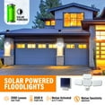 thumbnail image 3 of Bell+Howell Bionic Floodlight Pro Solar Motion Sensor Outdoor LED Lights Waterproof 2000 Lumens 4 Adjustable Panels, 3 of 10