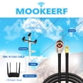 thumbnail image 3 of 15 ft Low Loss Coaxial Extension Cable 50 Ohm SMA Male to N Male Connector, MOOKEERF KMR240 N Male to SMA Male Cable for 3G/4G/5G/LTE/Ads-b/Ham/GPS/WiFi/RF Radio to Antenna or Surge Arrester Use, 3 of 9