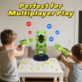 thumbnail image 2 of JoyStone Dinosaur Shooting Game for Kids, Moving Target Shooting Toy with LCD Score Display, 2 Dinosaur Air Pump Launchers, 24 Foam Balls, 18 Soft Darts, Indoor Outdoor Dinosaur Toy for Boys Girls, 2 of 9