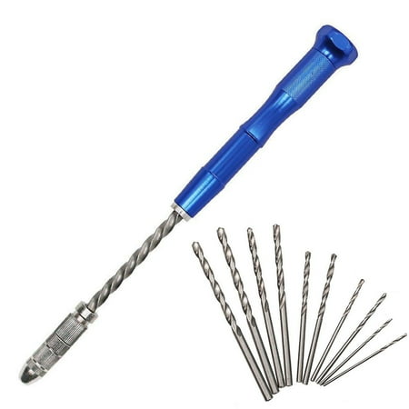 

Spiral Hand Drill Semi Automatic Pin Vise Keyless Chuck Manual Drilling Hole Set