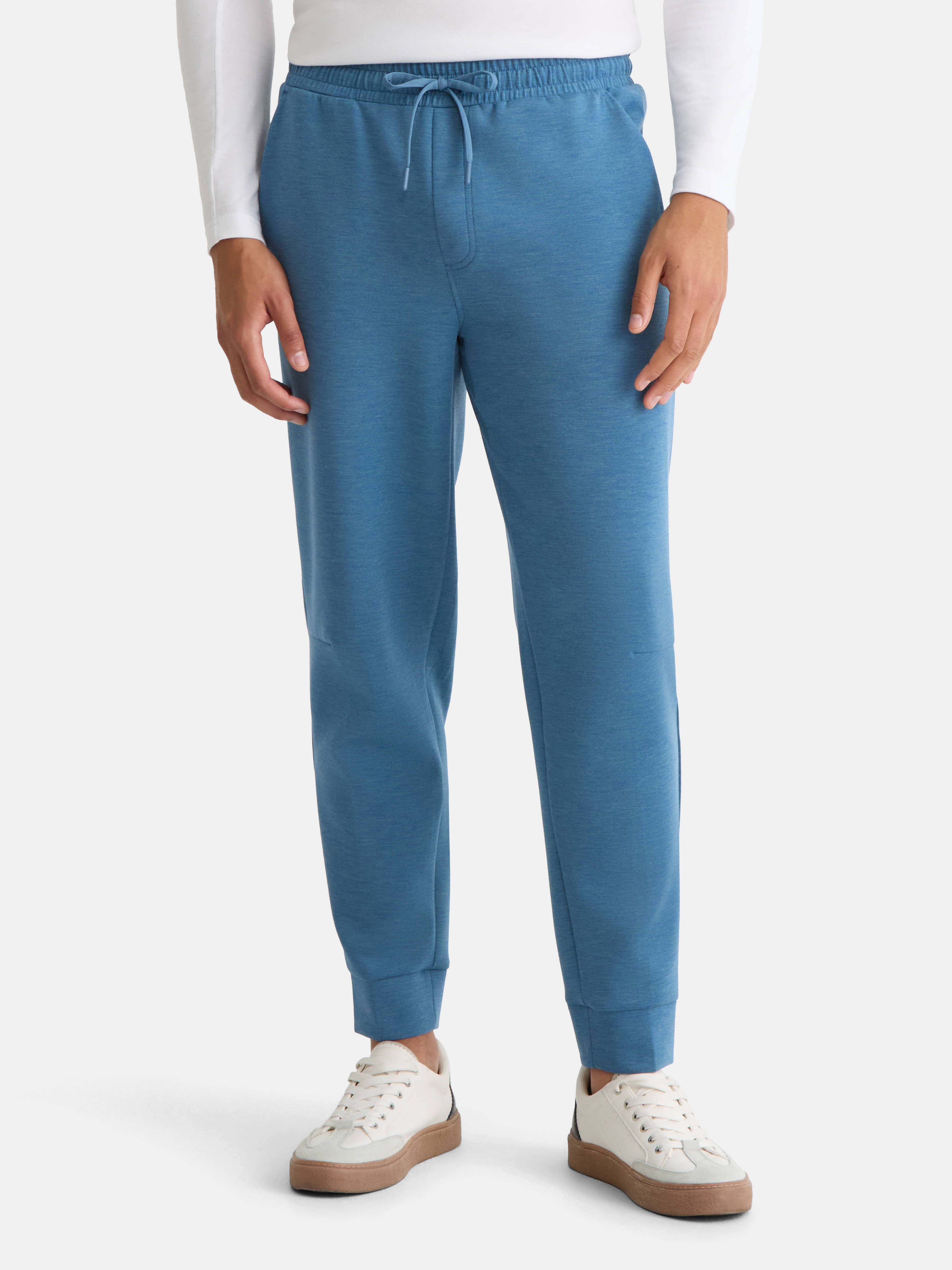 Athletic Works Men's and Big Men's Fusion Double Knit Joggers Pants, Sizes S-5XL