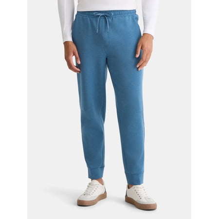 Athletic Works Men's and Big Men's Fusion Double Knit Joggers Pants, Sizes S-5XL