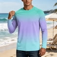 thumbnail image 5 of Men's UPF 50+ Sun Shirts Long Sleeve UV Protection Water Rash Guard Lightweight Cooling Fishing Shirts 2026,XL,Purple, 5 of 7
