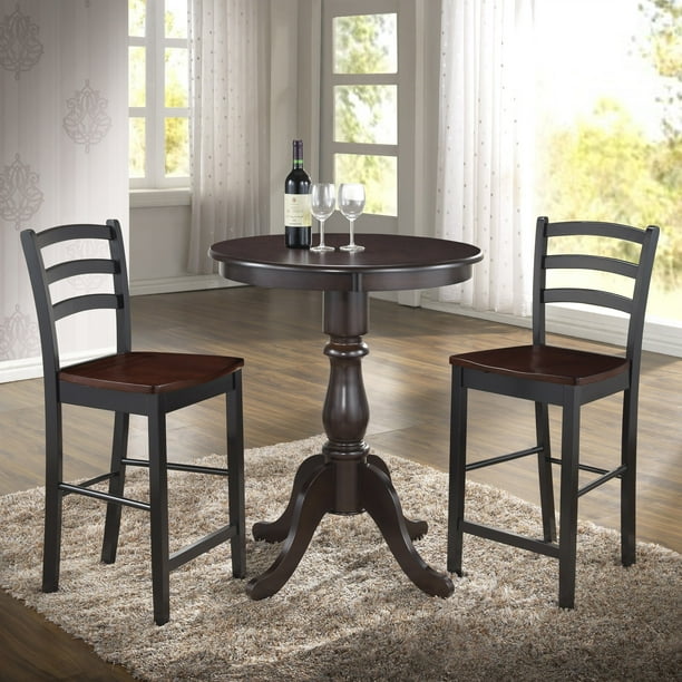Carolina Chair And Table Linville Round Pedestal Bar Table Walmart Com Walmart Com
