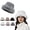 #036-grey, variant on Faux Fur Winter Bucket Hats for Women Fuzzy Warm Plush Nordic Style Hat Fashion Casual Fisherman Hats for Trips Ski