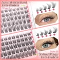 thumbnail image 2 of Eyelash Cluster Calphdiar Wispy Natural Look 230 unidades 10-18 mm, 2 of 7