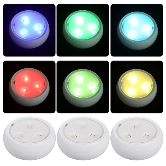 LOLIPPYY Rechargeable LED Under Cabinet Lighting with 3 Adjustable Lights and Remote, White ABS for Kitchen, Closet, and More