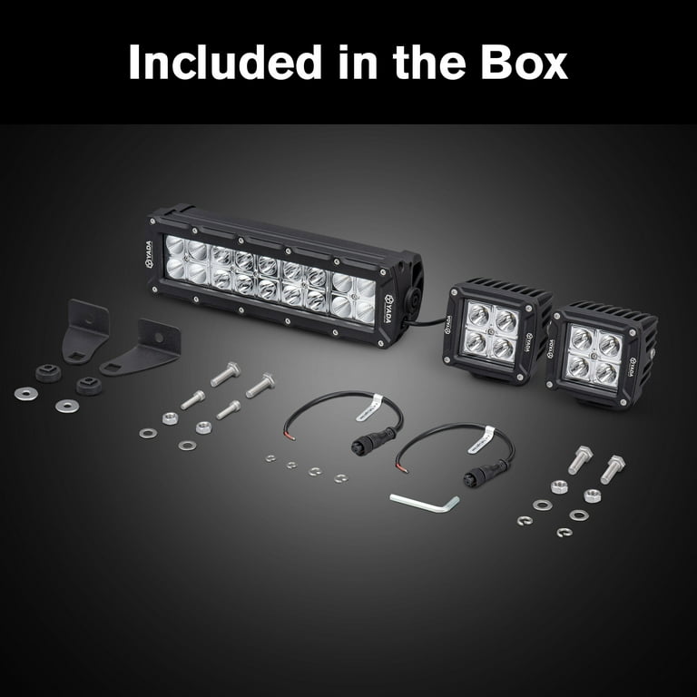 YADA Elevate off-road UTV Automotive Lighting Combo Kit, Black
