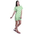 thumbnail image 3 of Moomaya Short Sleeve T-Shirts For Women Soft Cotton Round Collar Sleepwear Set, 3 of 6
