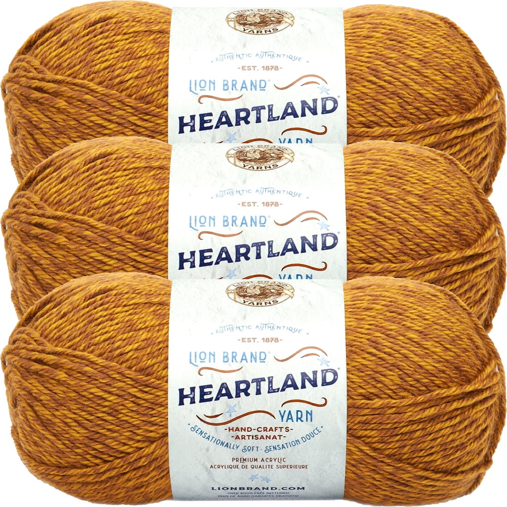 Lion Brand Heartland YarnBryce Canyon, Multipack Of 3