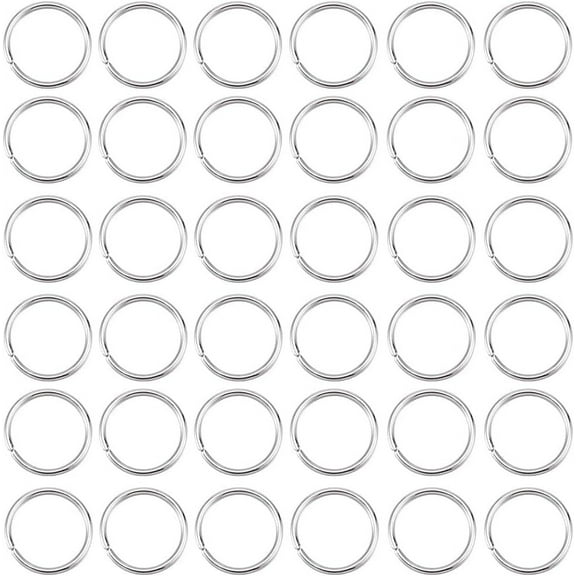 304 1000pcs Stainless Steel Open Jump Rings Stainless Steel Color 18 Gauge 12x1mm Inner Diameter: 10mm
