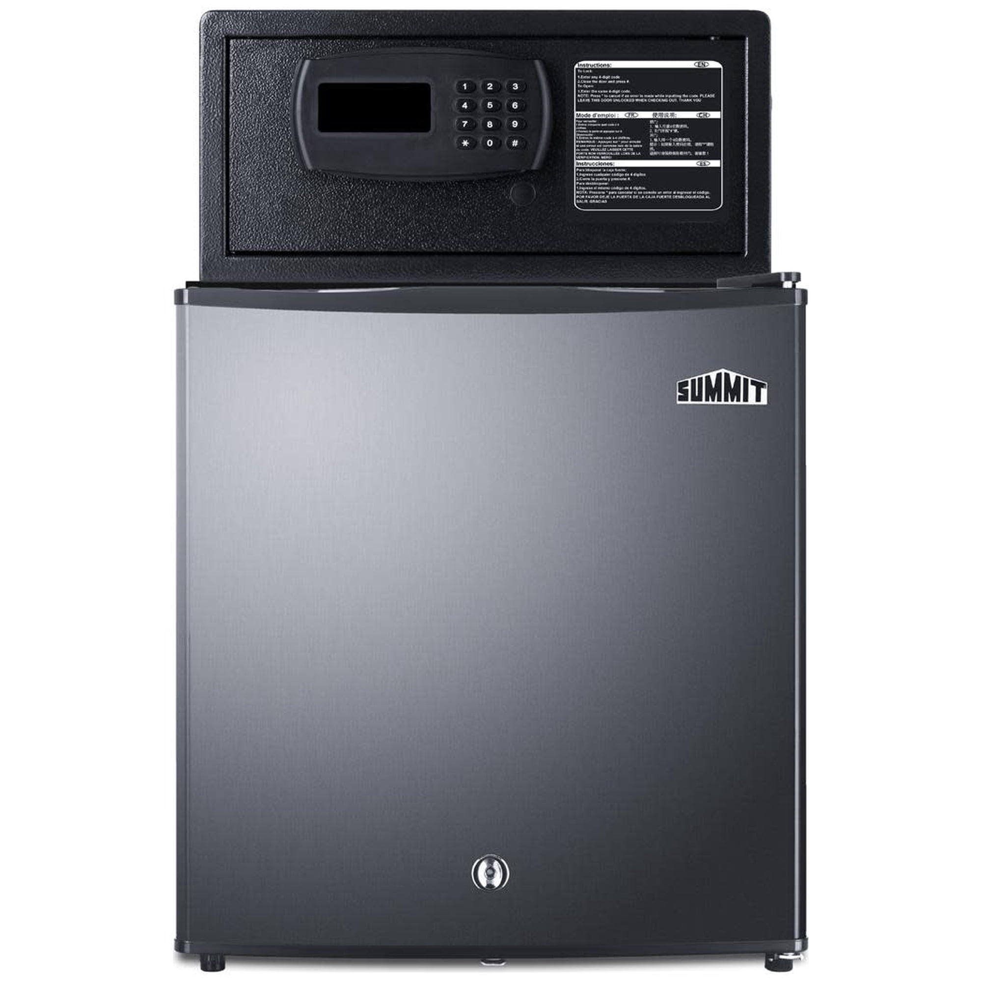 Summit Mbsafe 18" Wide 1.6 Cu. Ft. Compact Freezerless Refrigerator - Stainless Steel