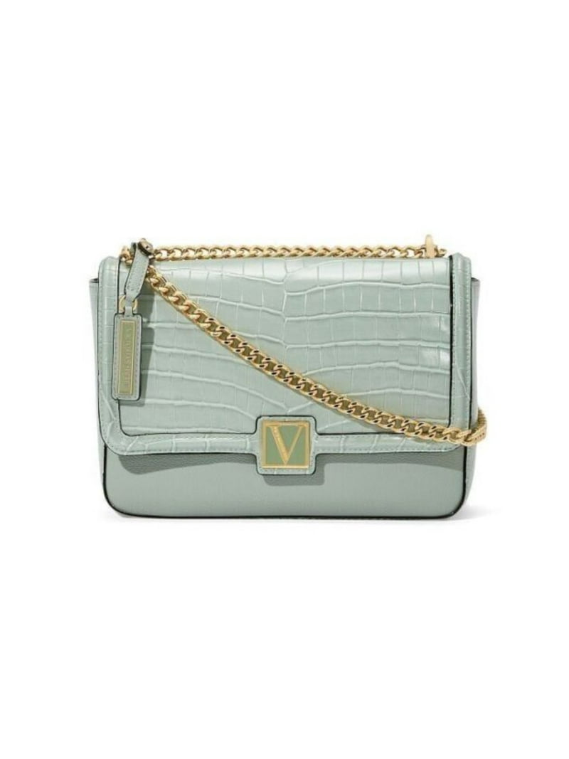 Victoria's Secret The Victoria Mini Shoulder Crossbody Gold Tone